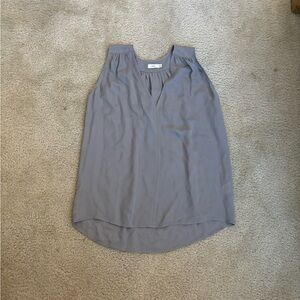 Vince grey silk dress top